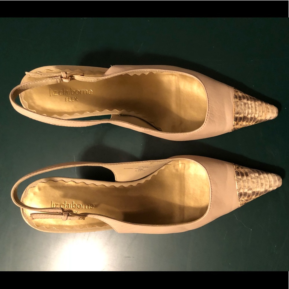 Liz Claiborne Flex slingbacks